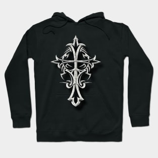 Cross and Angel Wings Hoodie